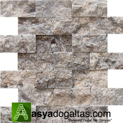 5x10 Gümüş (Silver) Traverten Patlatma AD3014